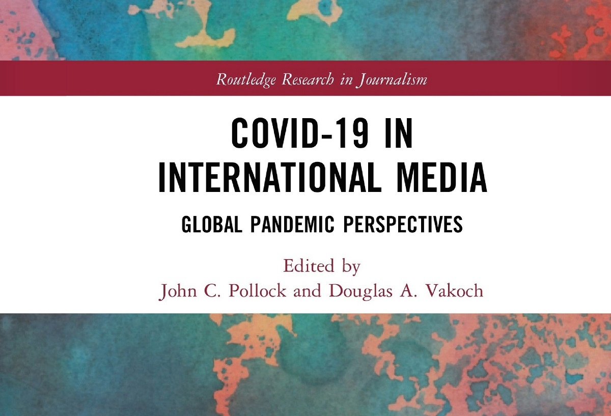 《国际媒体中的COVID-19：全球疫情展望》专著的封面